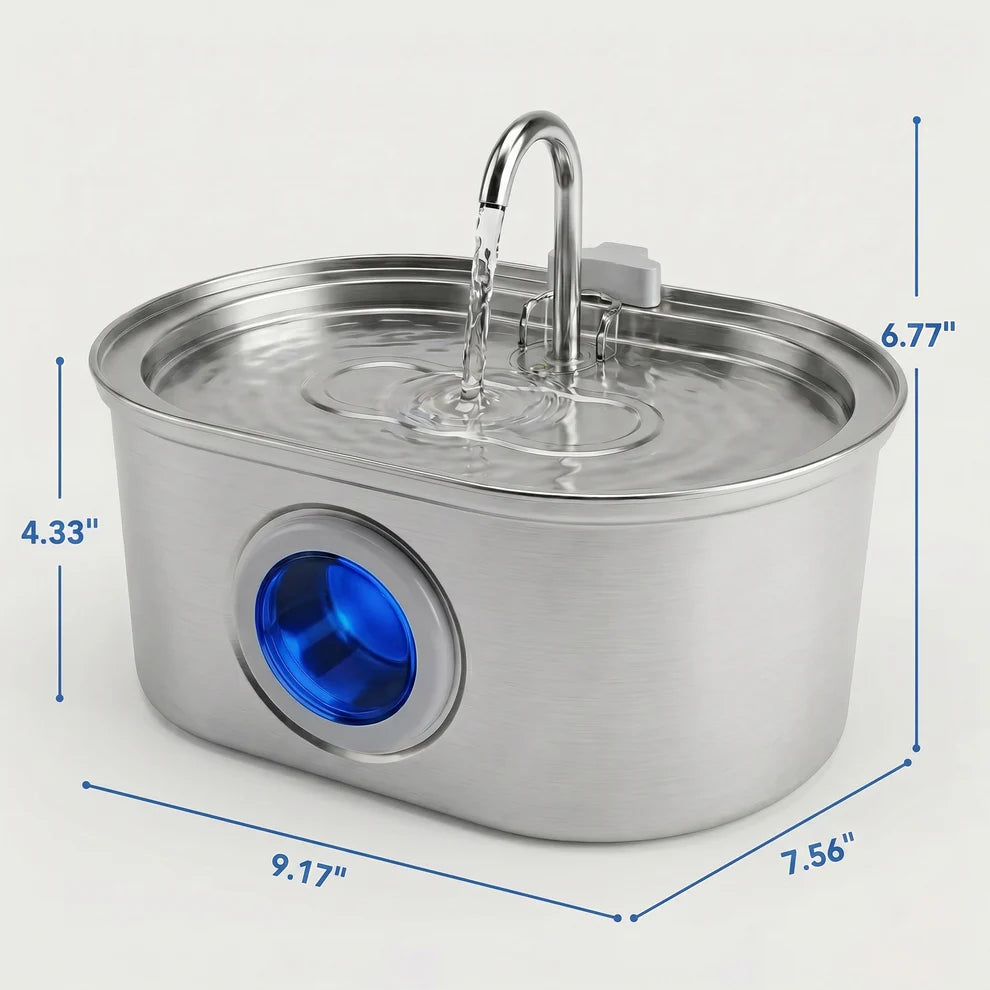 PurFlow™ — La Fontaine Inox Silencieuse qui Donne Envie de Boire (3,2L)